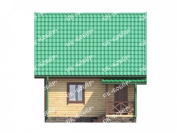Дачный дом из бруса 6х6. фото